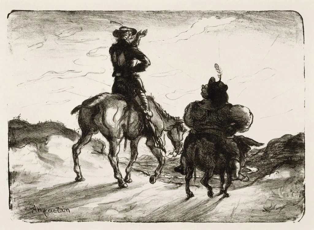 Don Chisciotte e Sancio Panza - Museum of Fine Arts, Houston, Texas
